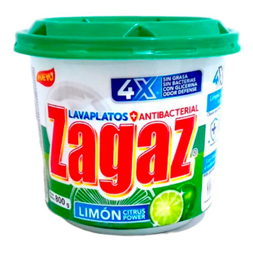 Imagen de Lavaplatos Zagaz Limón Citrus con Cera 800 GRS