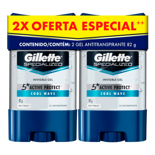 Imagen de Desodora Exh Deo Gillette Ap Gel Cool Wave H Gillete Cool Wave Duopack Ge 82 GRS