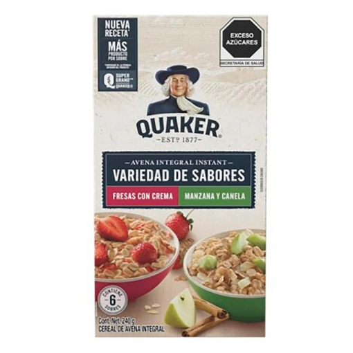 Imagen de Avena Quaker Instantánea Fresas/Manzana 240 GRS