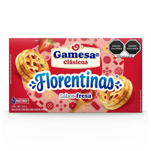 Imagen de Galletas Gamesa Florentinas Fresa N 332 GRS
