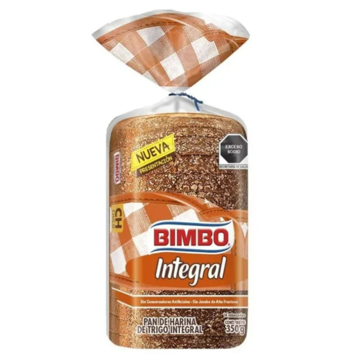 Imagen de Pan Bimbo Integral Chico 300 GRS