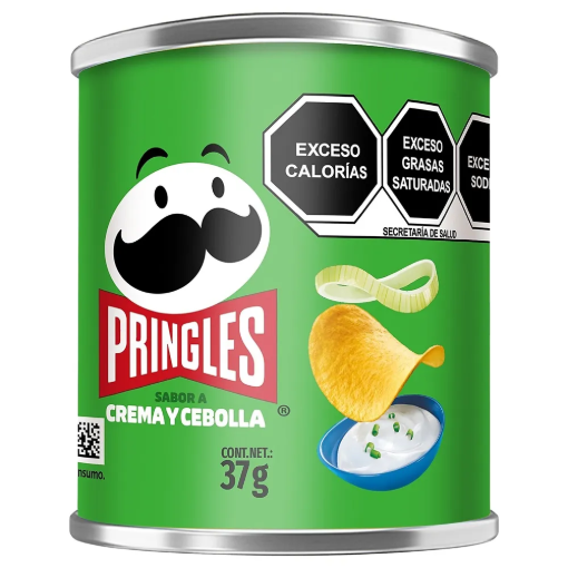 Imagen de Botana Papas Pringles Crema/Cebolla 37 GRS