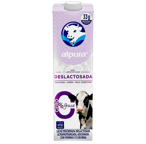 Imagen de Leche Alpura Deslactosada 0 Grasa 1 LTS