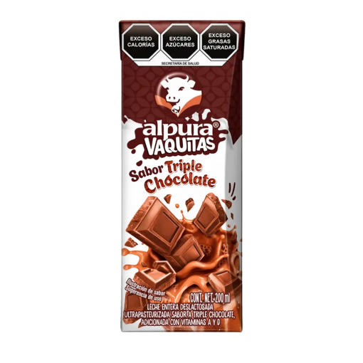Imagen de Leche Alpura Vaquitas Triple Chocolate 200 MLL