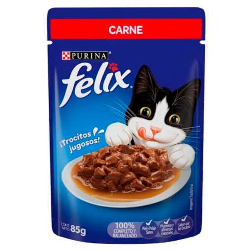 Imagen de Alimento Purina Felix Carne 85 GRS