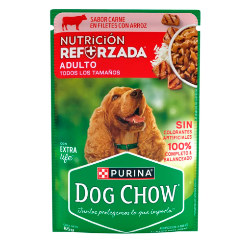 Imagen de Alimento Purina Dog Chow Adulto Carne 85 GRS