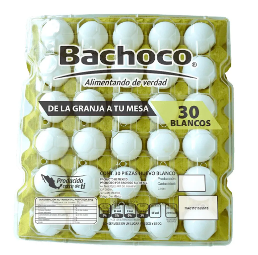 Imagen de Huevo Blanco Bachoco 30 PZS