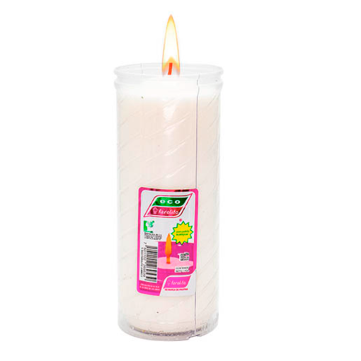 Imagen de Veladora Profina Eco-Faro Jumbo 2 Blanco 1 PZS