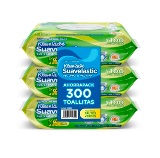 Imagen de Exhibidor Toalla Húmeda KBB Suavelastic Verde 108 PZS