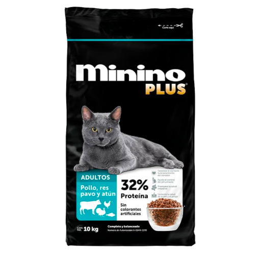Imagen de Alimento Para Gato Minino Plus+15 10 KGS