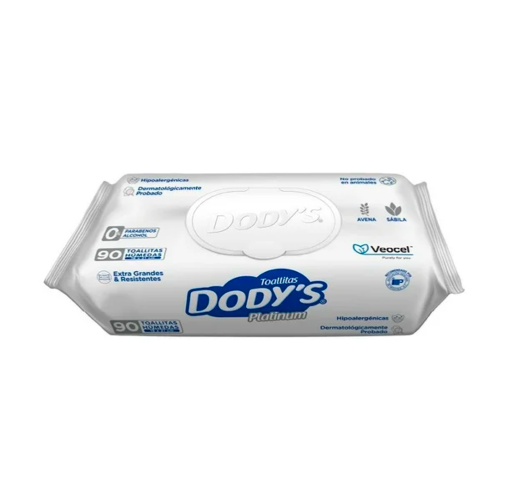 Imagen de Toalla Húmeda Dody’s Platinum 90 PZS