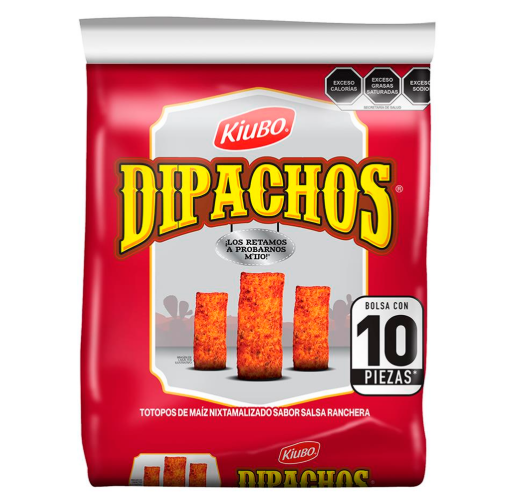 Imagen de Exhibidor Botanas Kiubo Dipachos 40 GRS