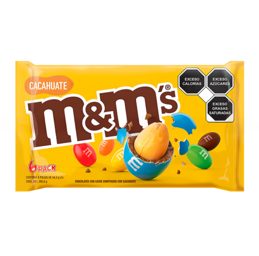 Imagen de Exhibidor Chocolate M&M’s Cacahuate 37.5 GRS