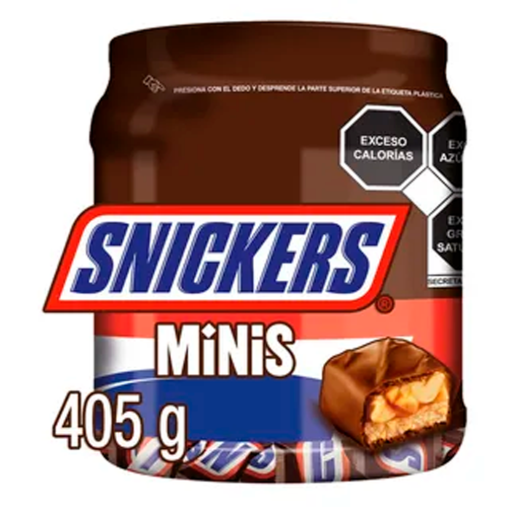 Imagen de Exhibidor Chocolate Snickers Minis Vit 9 GRS