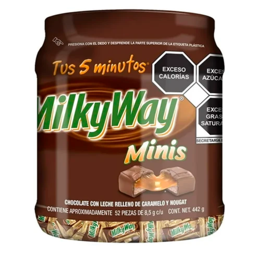 Imagen de Exhibidor Chocolate Milky Way Minis Vit 8.5 GRS