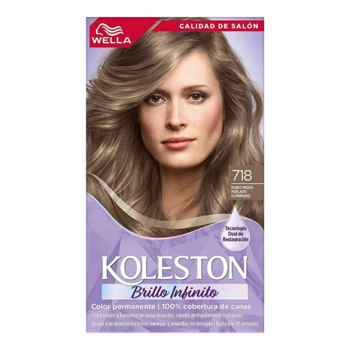 Imagen de Tinte Koleston 718 Rubio Medio Perla 1 PZS