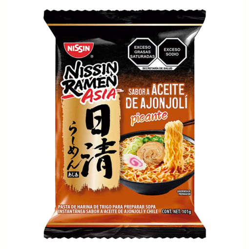Imagen de Instantáneo Nissin Ramen Asia Ajonjolí Picante Sobre 101 GRS