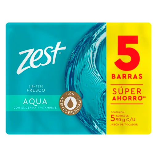 Imagen de Exhibidor Jabón de Tocador Zest Aqua 90 GRS