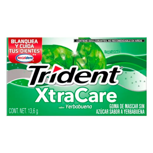 Imagen de Chicle Trident Xtra Care 12’s Hierbabuena 16.32 GRS