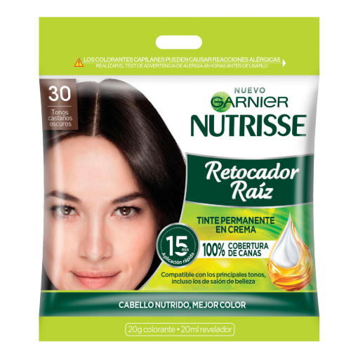 Imagen de Tinte Garnier Nutrisse Ret Raiz 3.0 Castaño Oscuro 1 PZS