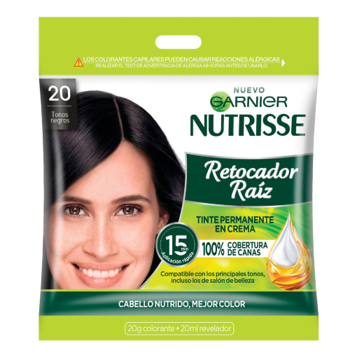 Imagen de Tinte Garnier Nutrisse Ret Raiz 2 Negro 1 PZS
