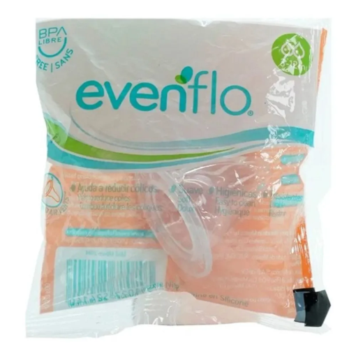 Imagen de Exhibidor Mamila Evenflo Silicón Anatómica Flujo Moderado Vitrolero 36 PZS