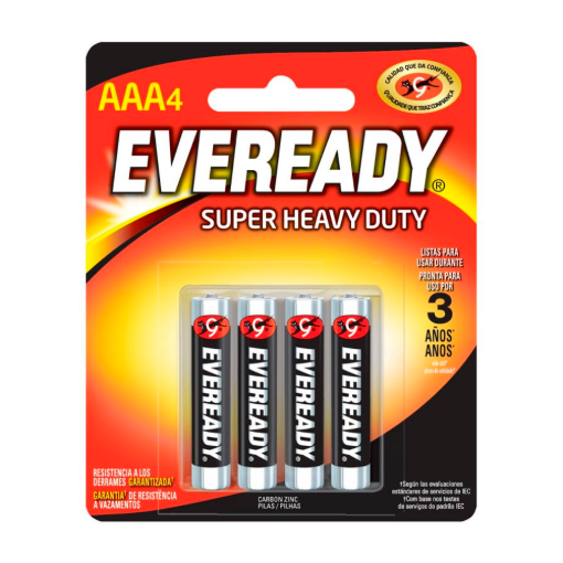 Imagen de Exhibidor Pila Eveready AAA 4 PZS