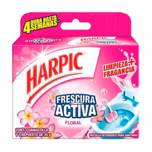 Imagen de Pastilla Harpic Frescura Activa Floral 35 GRS