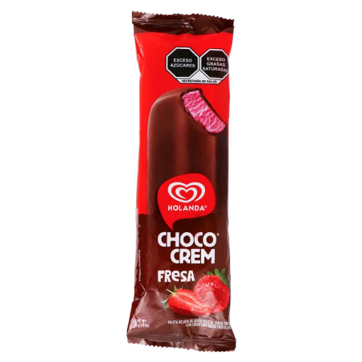 Imagen de Paleta Holanda Choco Crem Fresa 78 GRS