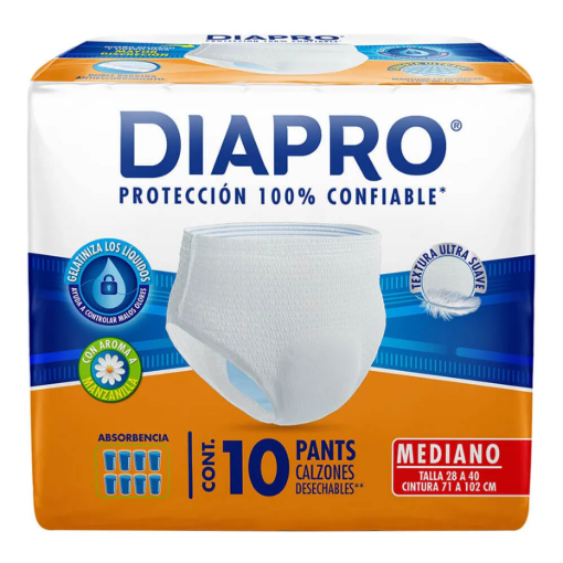 Imagen de Calzón Diapro Pants Mediano 10 PZS