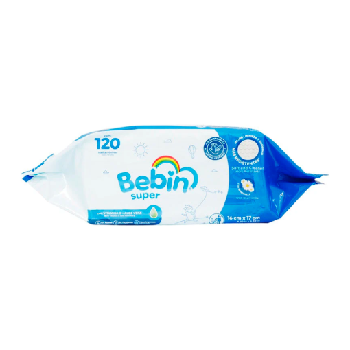 Imagen de Toalla Húmeda Bebin Súper 120 PZS
