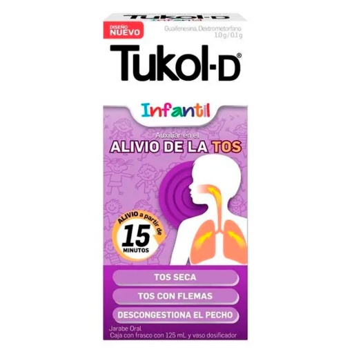 Imagen de Medicamento Tukol Jarabe Infantil 125 MLL