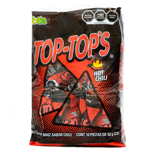 Imagen de Exhibidor Botanas Totis Top-Topp’s Hot Chili 52 GRS