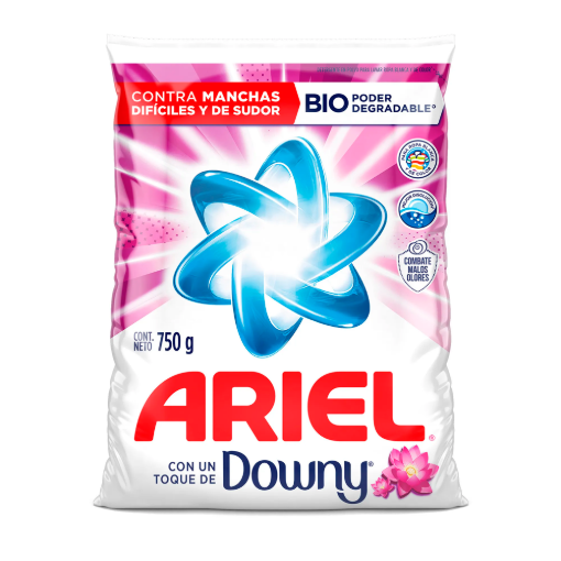 Imagen de DETERGENTE EN POLVO ARIEL CON DOWNY 750 GRS