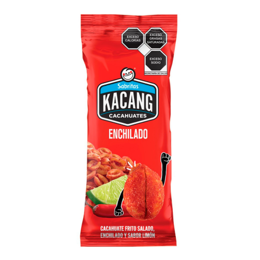 Imagen de Botana Cacahuate Kacang Enchilado 64 GRS