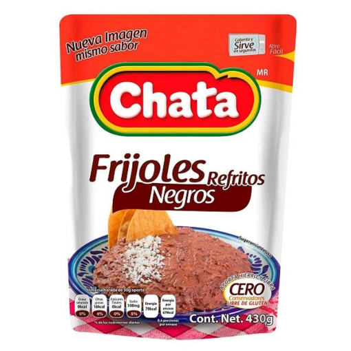Imagen de Frijol La Chata Refrito Negro 430 GRS