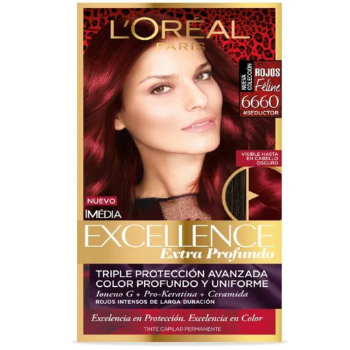 Imagen de Tinte Imedia Excellence 6.660 Rojo Extremo Profundo 1 PZS