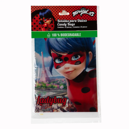 Imagen de Bolsa para Dulce Miraculous 25 PZS