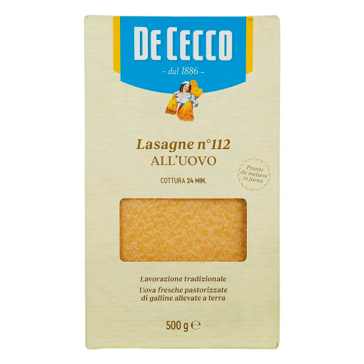 Imagen de Pasta De Cecco Lasagne 112 500 GRS