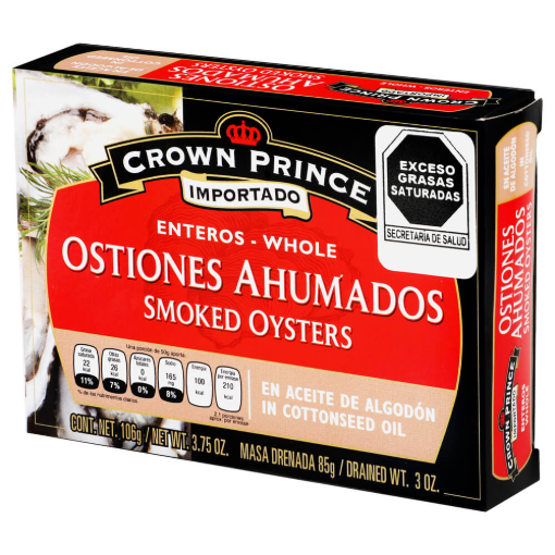 Imagen de Ostiones Crown Prince Ahumados 106 GRS
