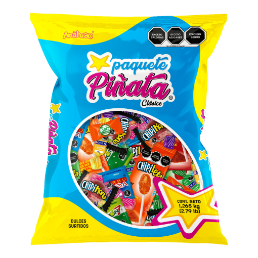 Imagen de Exhibidor Dulces Anáhuac Paquete Piñata Clásico 1.26 KGS