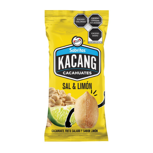 Imagen de Botana Cacahuate Kacang Sal y Limón 64 GRS