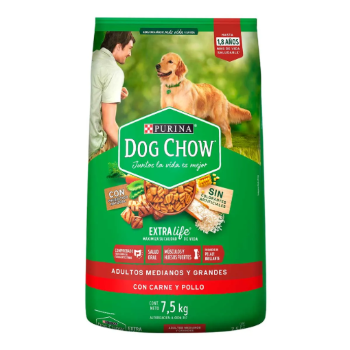 Imagen de Alimento Purina Dog Chow Adulto 7.5 KGS