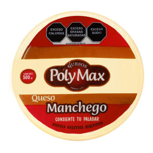 Imagen de Queso Polymax Manchego 500 GRS