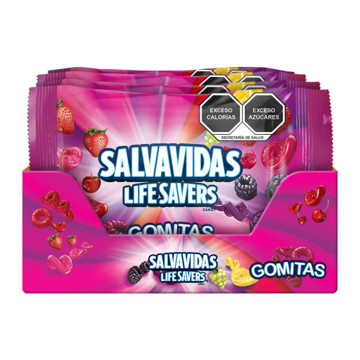 Imagen de Exhibidor Dulces Gomitas Life Savers Salvavidas 56 GRS