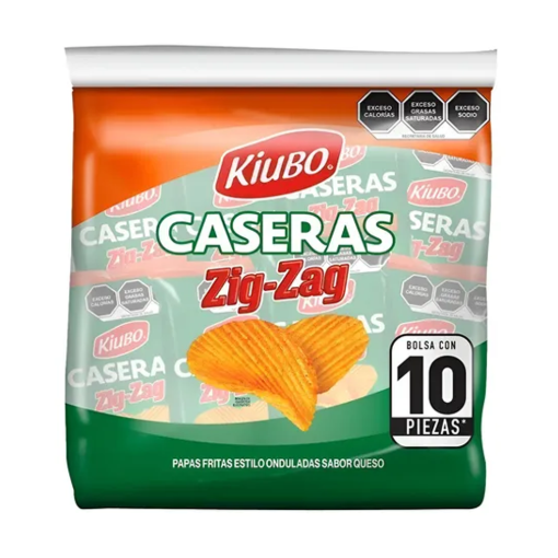 Imagen de Exhibidor Botanas Kiubo Papas Onduladas Zig-Zag 30 GRS