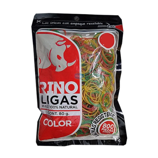 Imagen de Ligas Rino Color No. 10 800 PZS