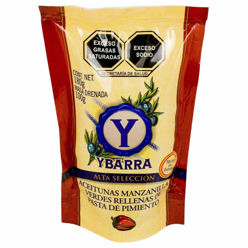 Imagen de Aceituna Ybarra Doypack Rellena de Pimiento 180 GRS