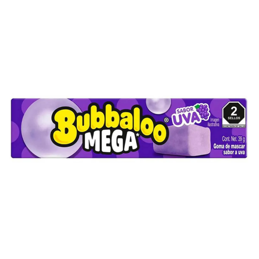 Imagen de Chicle Bubbaloo Mega Uva 39 GRS