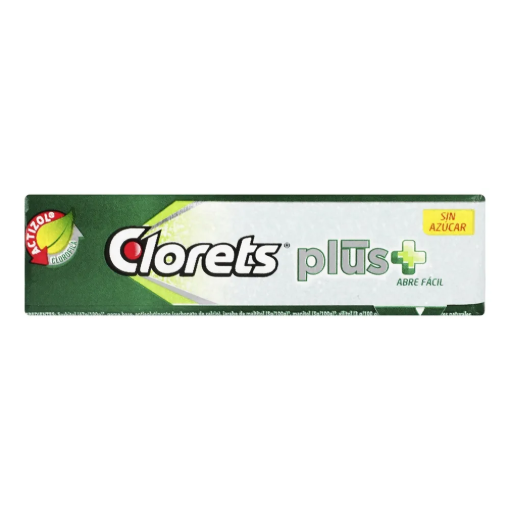 Imagen de Chicle Clorets Plus 5’s sin Azúcar 13.5 GRS